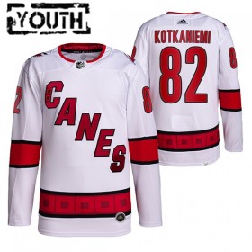 Dresovi Carolina Hurricanes Jesperi Kotkaniemi 82 Adidas 2019-20 Bijeli Authentic - Dječji